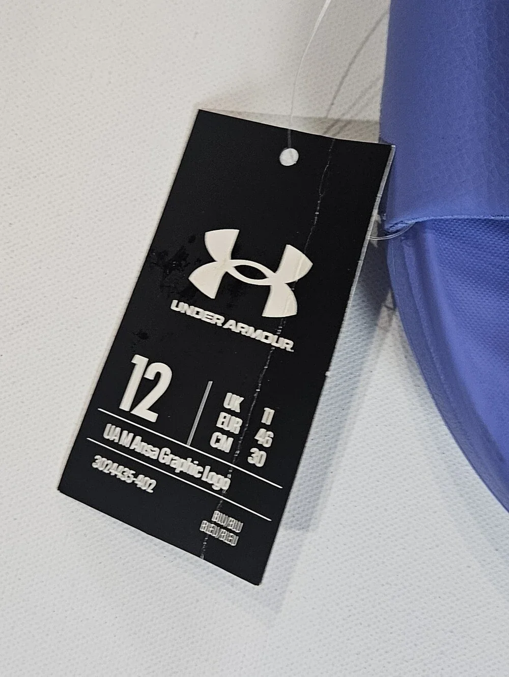 Under Armour Slide Sandals‎ Comfort Material Mens Size 12 Ansa Logo Beach Summer